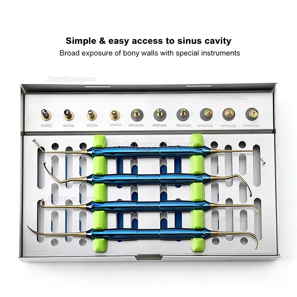 Implant Sinus-Lift Kit (DASK Kit) mit Implantat-Bohrstoppern und Sterilisationsbox